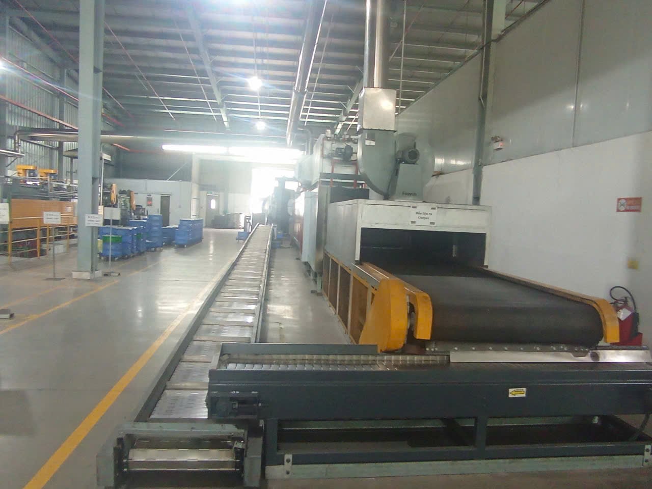 Automatic cleaning line